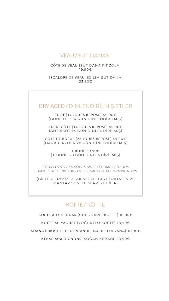 Anatolia Steakhouse Nogent-sur-Oise - Menu Image 3